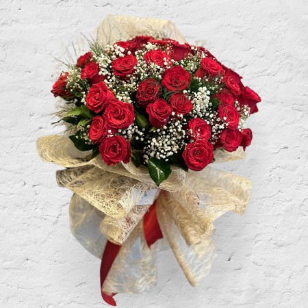 Bouquet of 35 Red Roses